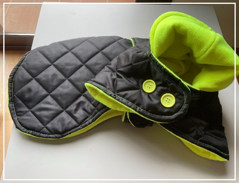 Abrigo Whippet acolchado