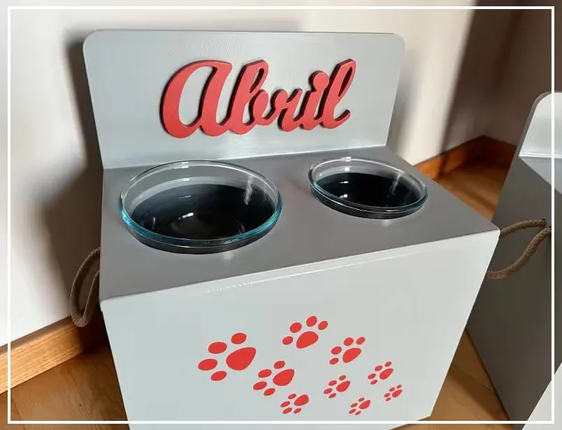 Comedero Whippet con dos soportes