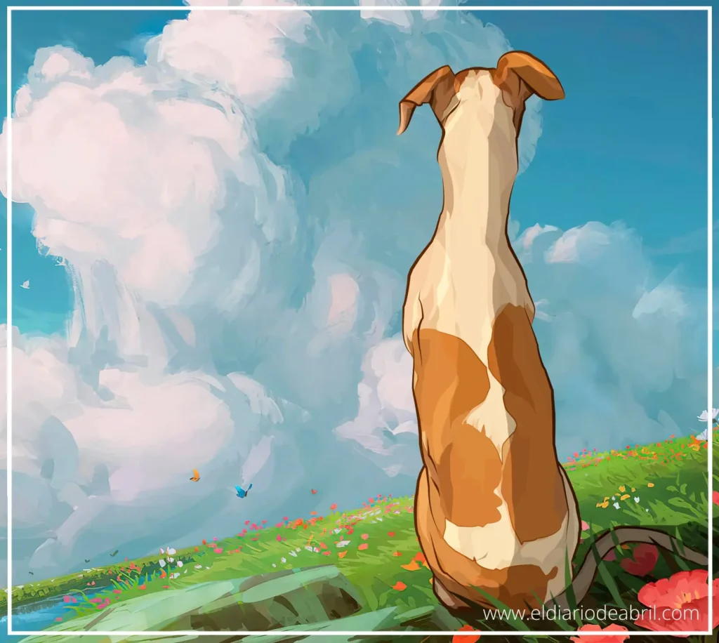 Dibujo de abril en el campo