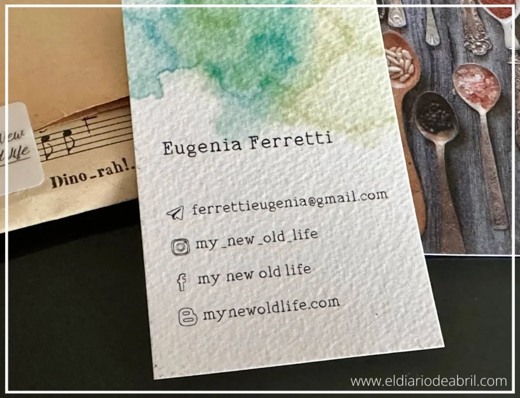 Tarjeta de visita de Eugenia Ferretti