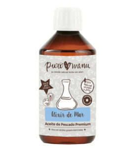 Elixir de Mar: Aporta ácidos grasos Omega 3 esenciales para tu perro o gato, entre ellos los EPA y DHA, y ayuda a balancear la relación Omega 3 / Omega 6.